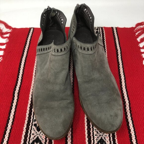 Vince Camuto Leather Suede Persiella Booties 8.5 - Picture 11 of 13